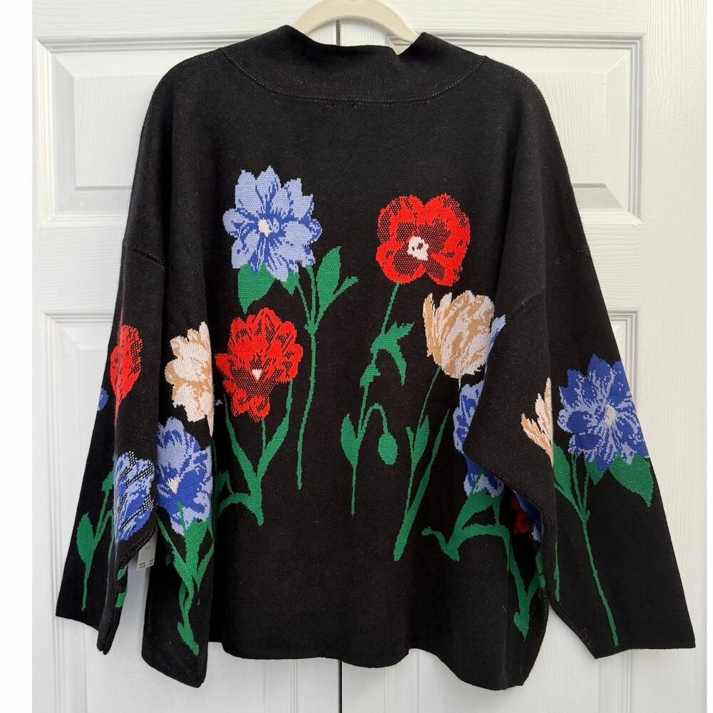 Anthropologie Maeve Carys Mock Neck Sweater Floral Print NWT 3X Plus - Picture 5 of 8